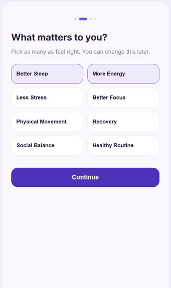 AURA — AI-Powered Personal Wellbeing Twin – screenshot 3