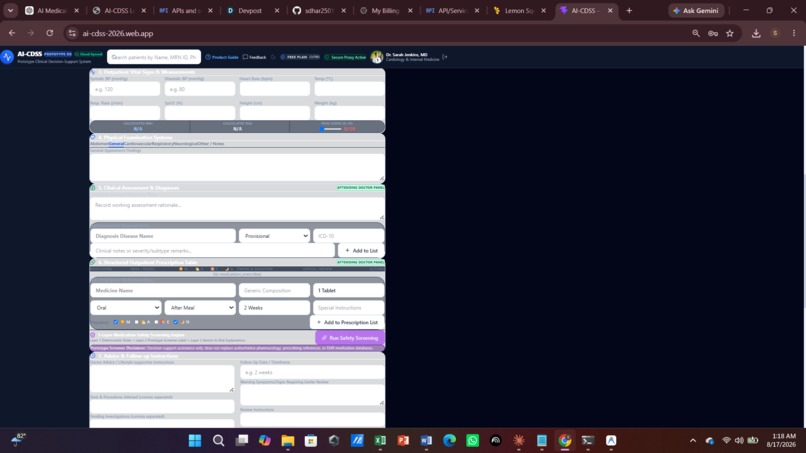 AI-CDSS — AI-Assisted Clinical Decision Support – screenshot 5