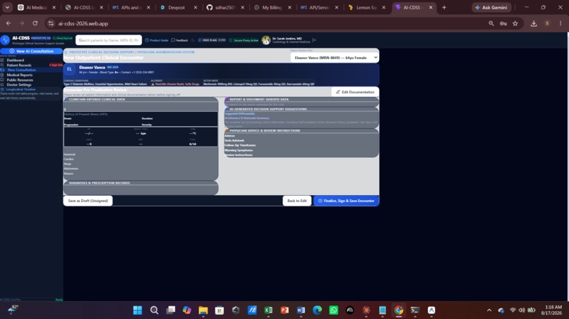 AI-CDSS — AI-Assisted Clinical Decision Support – screenshot 6