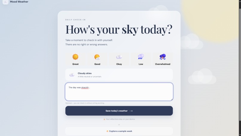 Mood Weather – screenshot 8