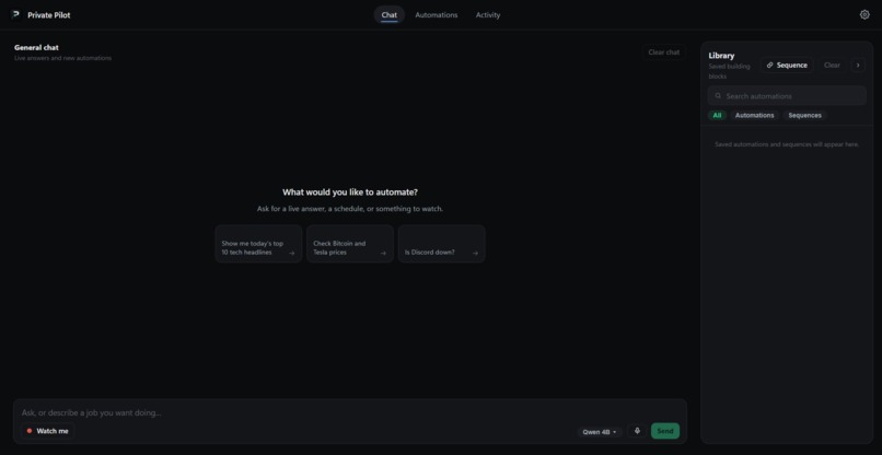PrivatePilot – screenshot 1