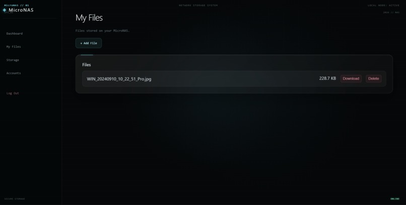 MicroNAS – screenshot 13