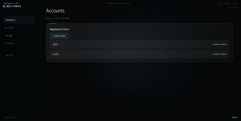 MicroNAS – screenshot 12