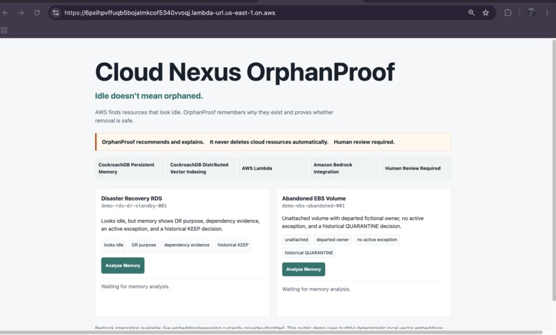 Cloud Nexus OrphanProof – screenshot 2