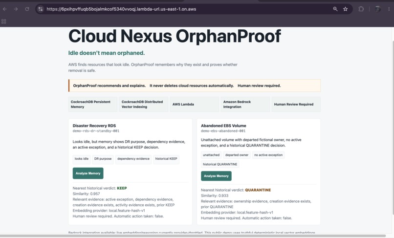 Cloud Nexus OrphanProof – screenshot 4