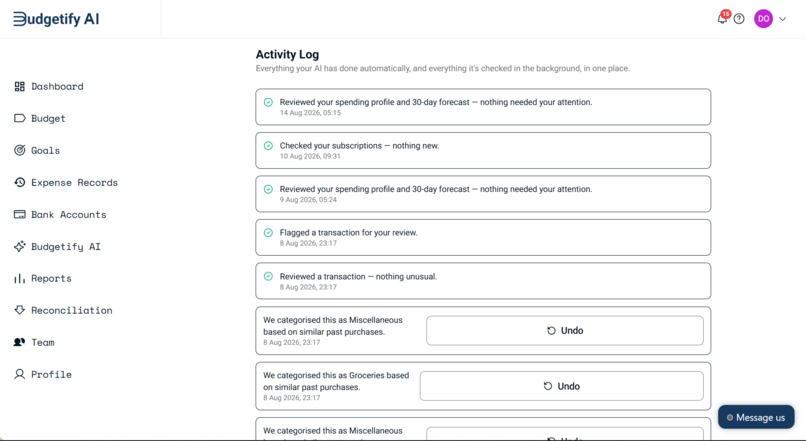 Budgetify AI  – screenshot 2