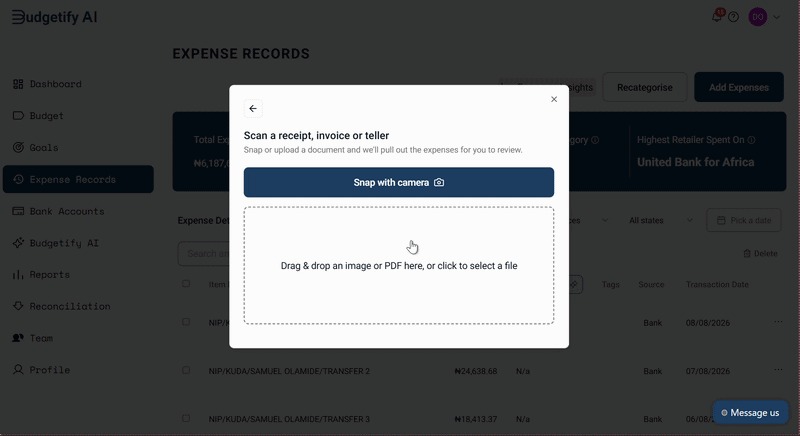 Budgetify AI  – screenshot 2