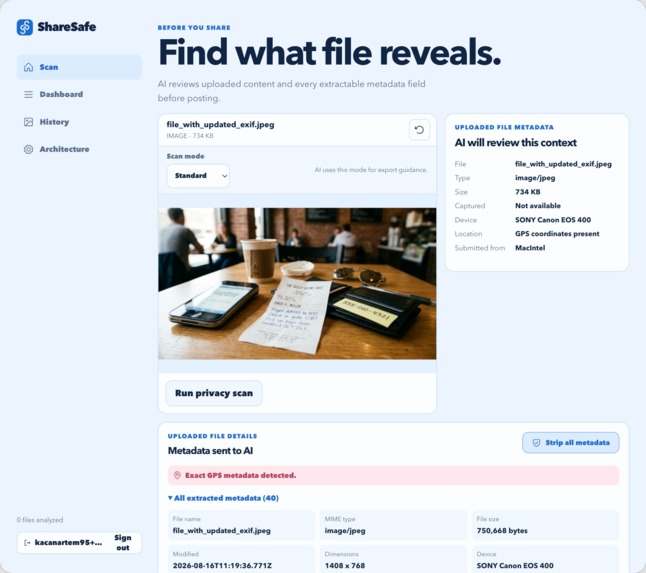 ShareSafe – screenshot 1