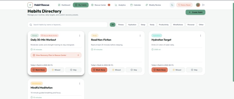 Habit Rescue – screenshot 9