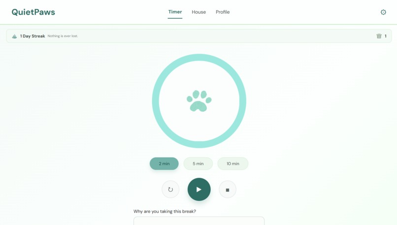 QuietPaws – screenshot 2
