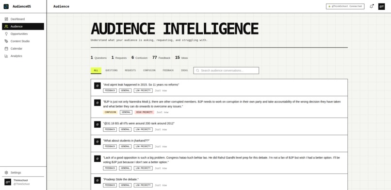 AudienceOS – screenshot 2