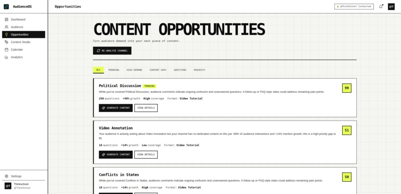 AudienceOS – screenshot 3