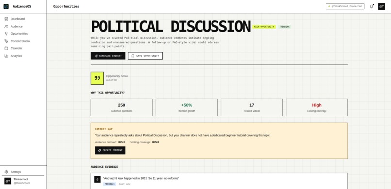 AudienceOS – screenshot 4