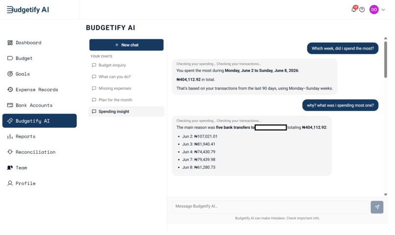 Budgetify AI  – screenshot 1