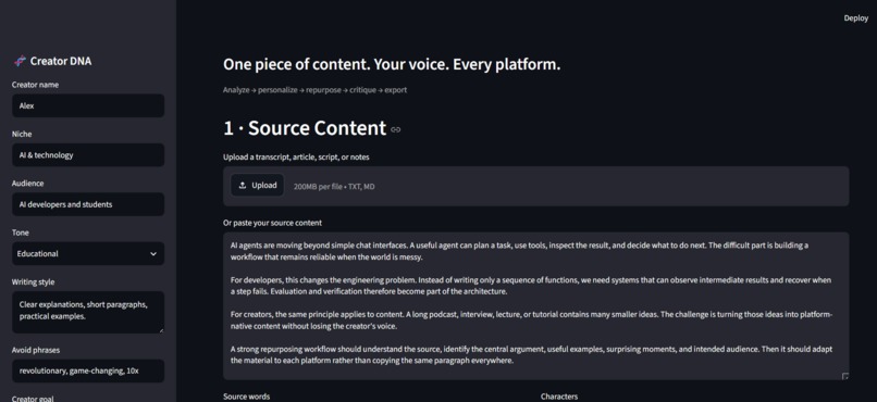 CreatorTwin – screenshot 1