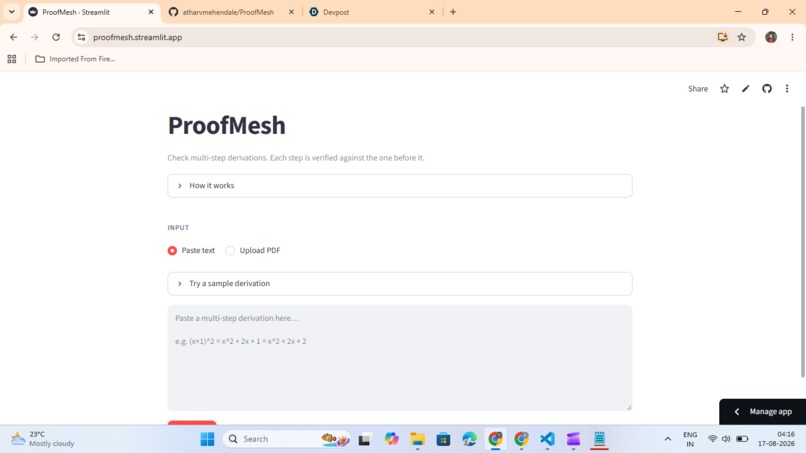 ProofMesh – screenshot 2