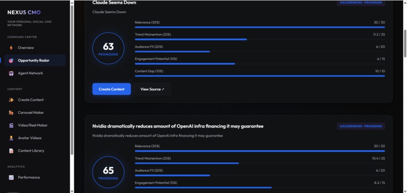 Nexus CMO – screenshot 6