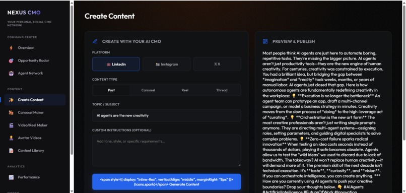 Nexus CMO – screenshot 3