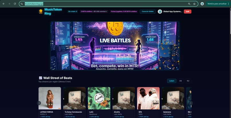 Musictokenring – screenshot 5