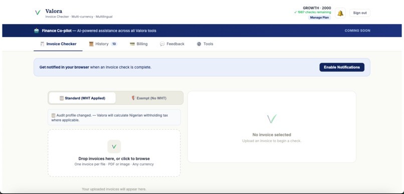 Valora Invoice Checker – screenshot 4