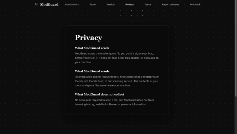 ModGuard – screenshot 2