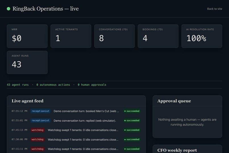 RingBack – screenshot 1
