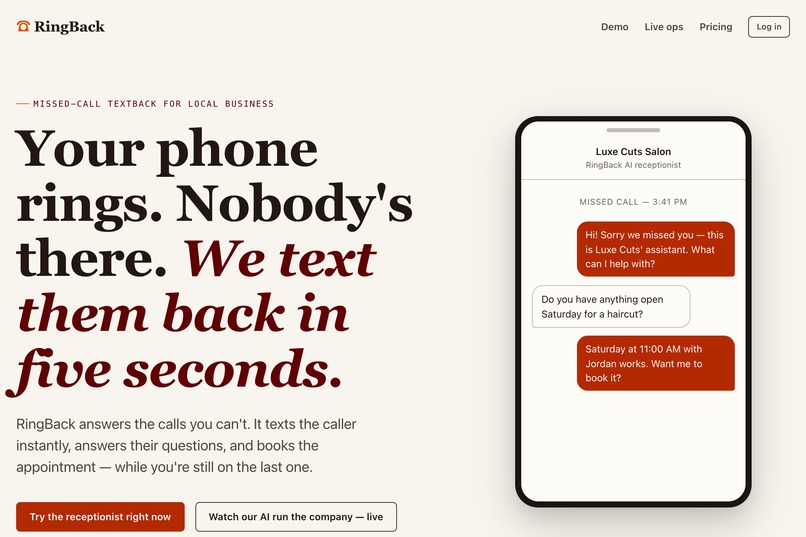 RingBack – screenshot 3