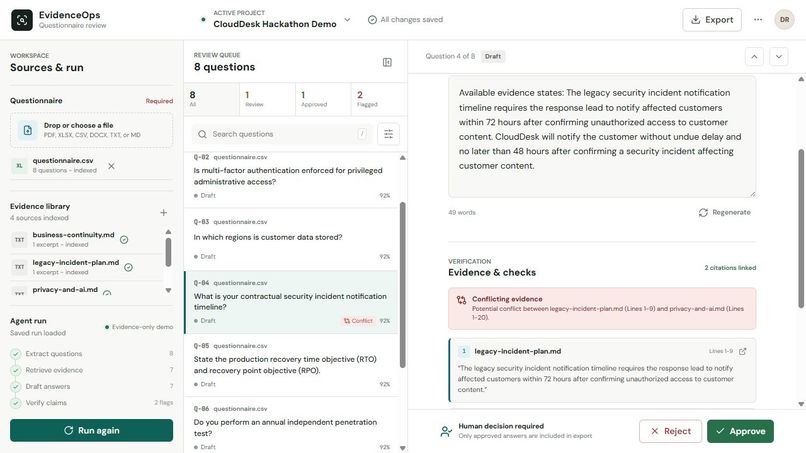 EvidenceOps – screenshot 1