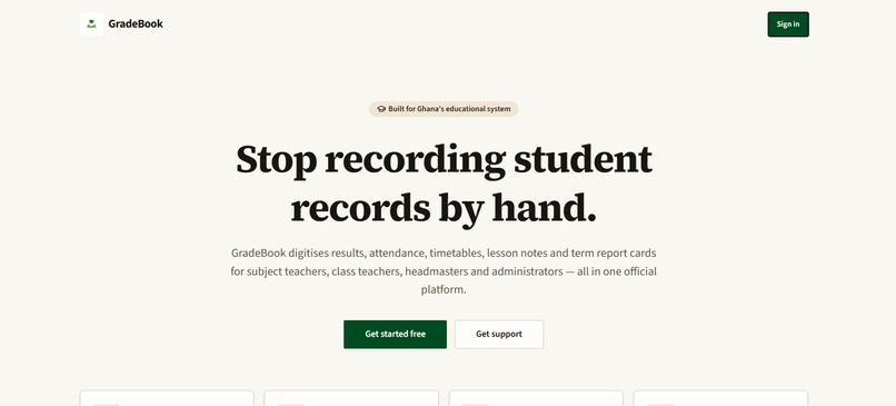Gradebook – screenshot 1