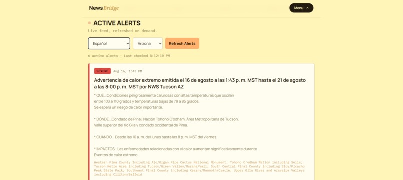 NewsBridge – screenshot 2