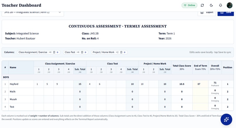 Gradebook – screenshot 12