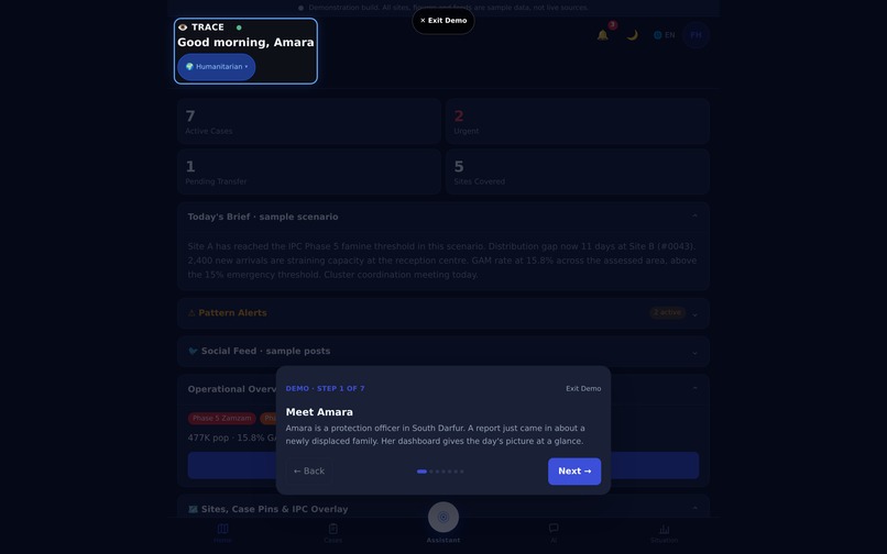 TRACE – screenshot 1