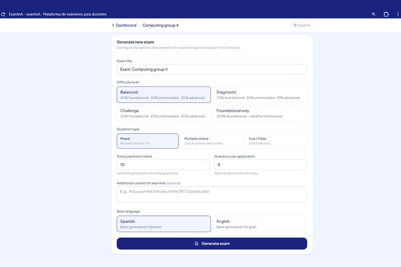 ExamInA — AI-Generated Exams for Teachers – screenshot 6