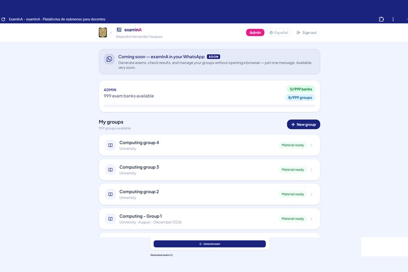ExamInA — AI-Generated Exams for Teachers – screenshot 3