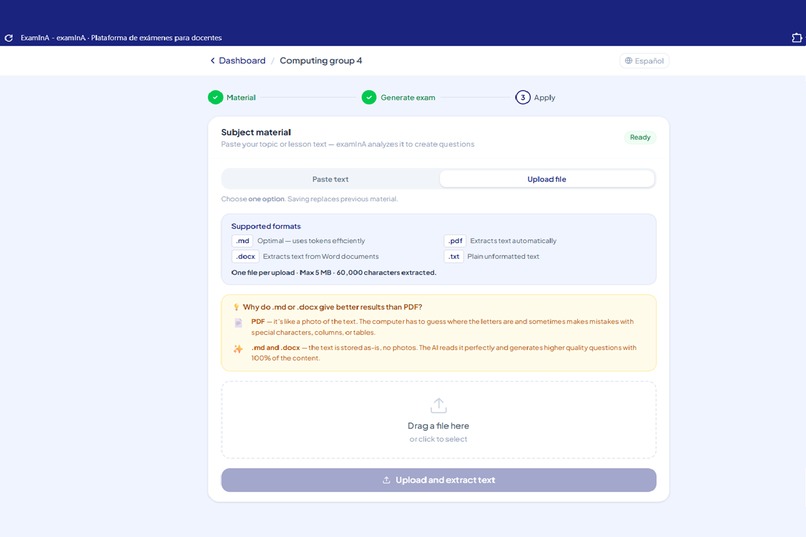 ExamInA — AI-Generated Exams for Teachers – screenshot 4