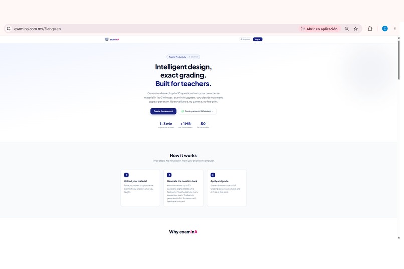 ExamInA — AI-Generated Exams for Teachers – screenshot 1