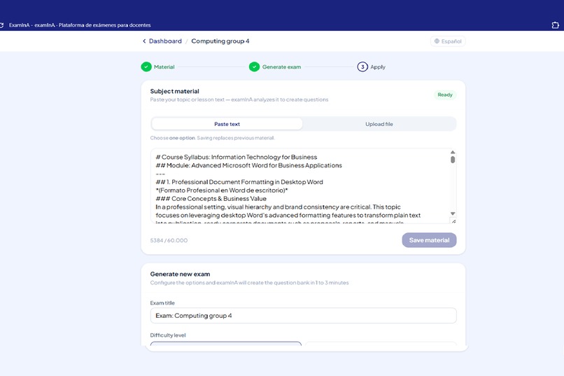 ExamInA — AI-Generated Exams for Teachers – screenshot 5