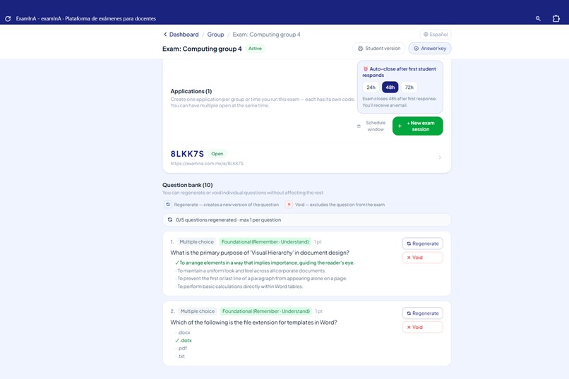 ExamInA — AI-Generated Exams for Teachers – screenshot 7