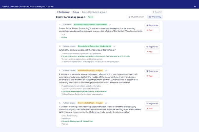 ExamInA — AI-Generated Exams for Teachers – screenshot 8