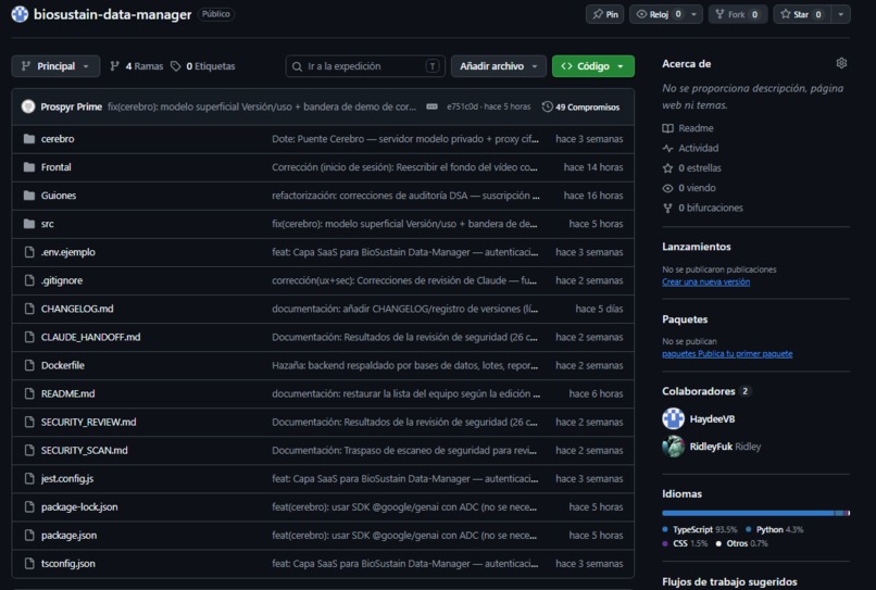 BioSustain Data-Manager – screenshot 5