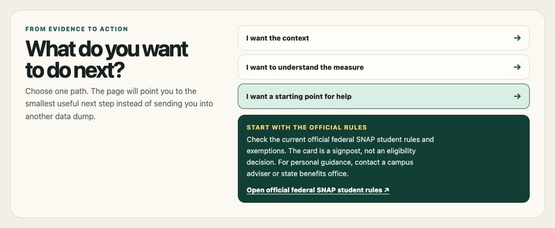 Policy Evidence Cards – screenshot 1