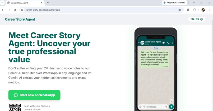 Career Story Agent – screenshot 1