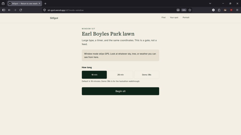 Sit Spot – screenshot 3
