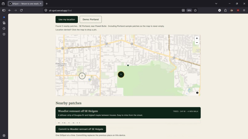 Sit Spot – screenshot 1
