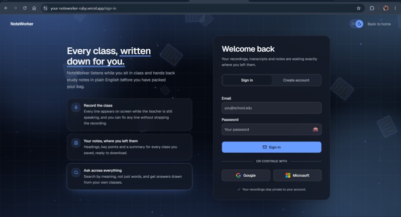 Noteworker – screenshot 2
