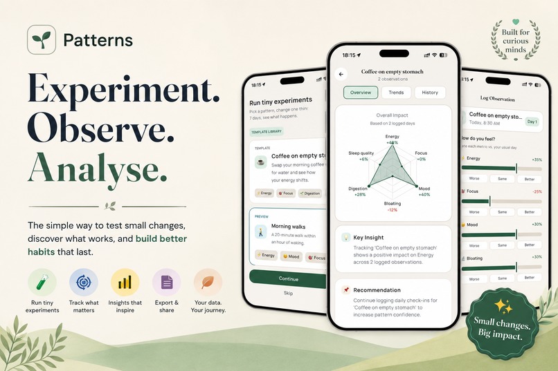 Patterns: Experiment.Observe.Analyse – screenshot 1