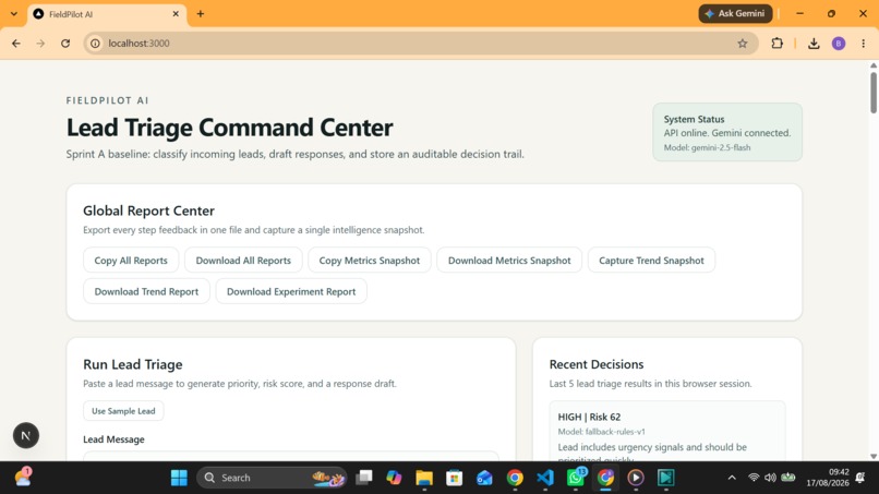 FieldPilot AI – screenshot 2