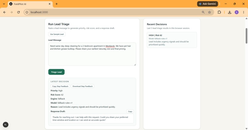 FieldPilot AI – screenshot 3