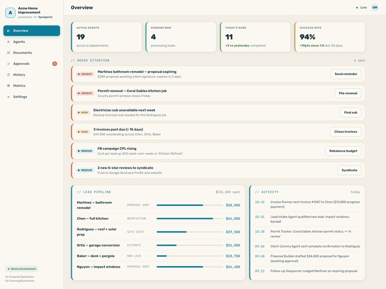 OpsAgents AI – screenshot 2