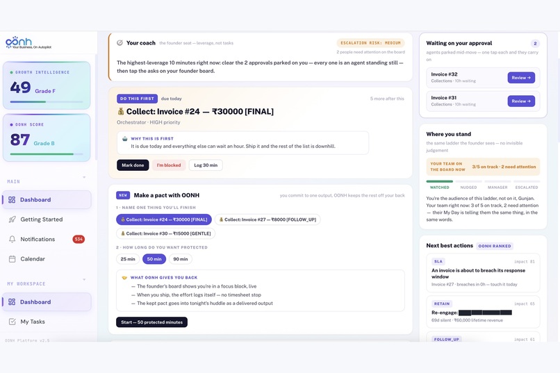 OONH — AI agents that run small business operations – screenshot 9